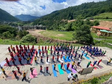 केवी दिरांग में अंतर्राष्ट्रीय योग दिवस समारोह
