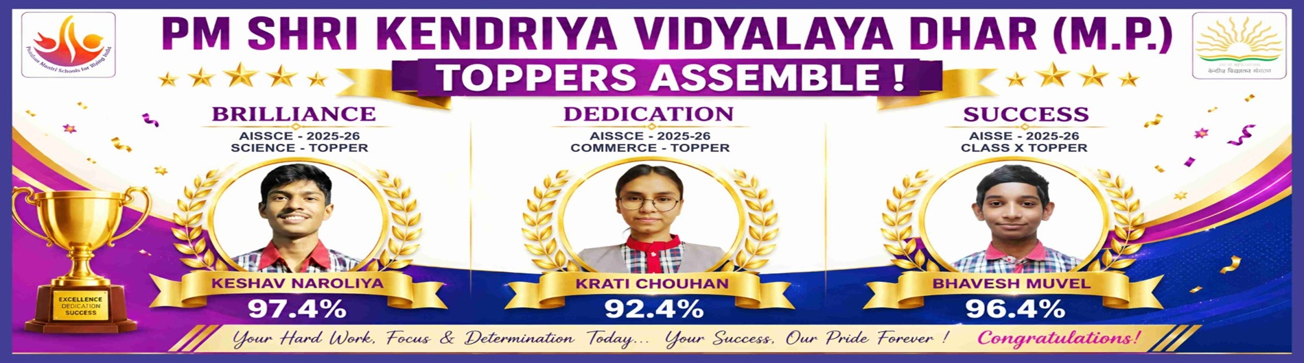 Vidyalaya’s Toppers 25-26