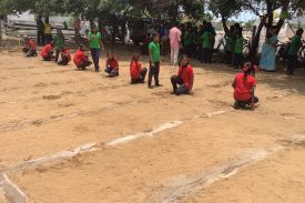 GIRLS KHO KHO BY SECONDARY GIRLS