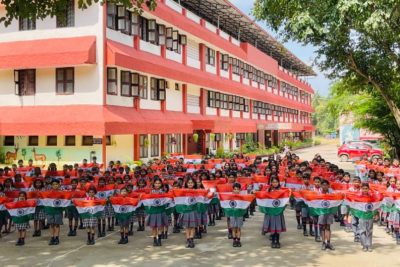 STUDENT WITH TRICOLOUR