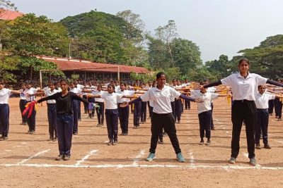 Yoga with Students