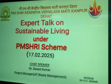 EXPERT TALK ON SUSTAINABLE LIVING UNDER PM SHRI SCHEME