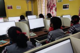 Secondary students are using digital lab