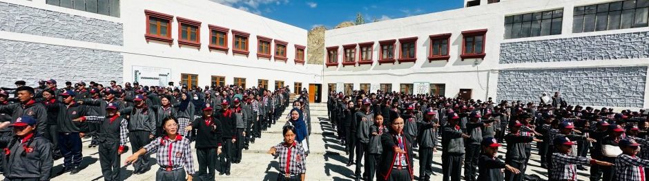 Pledge during morning assembly