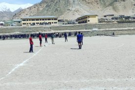 Boys playing Foot Ball