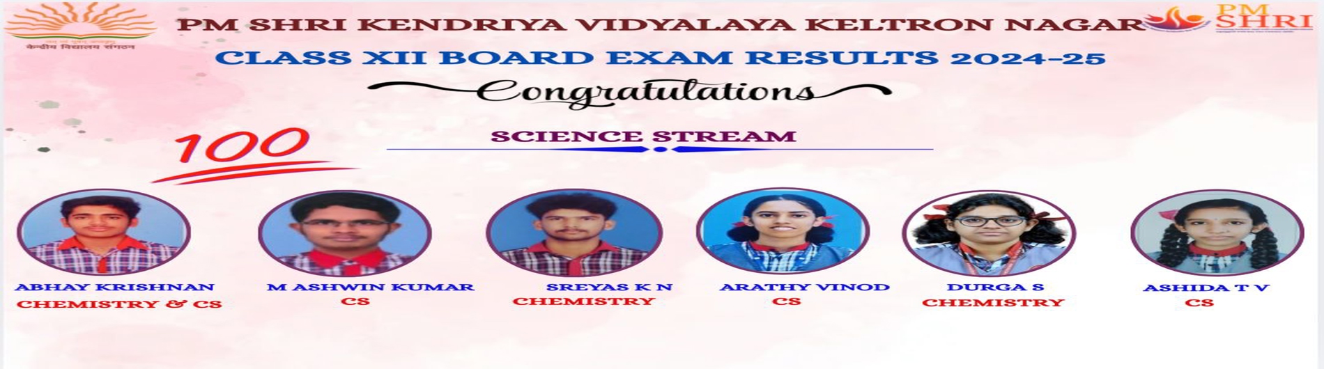 Subject Toppers of CBSE Class XII Science 2024_25