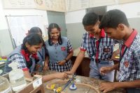 students in lab