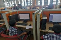 students in computer lab