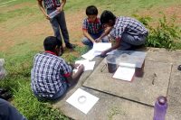 students in sportsground