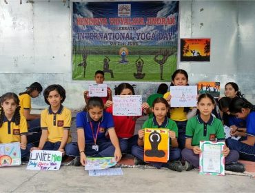 Poster Making on Yoga Day
