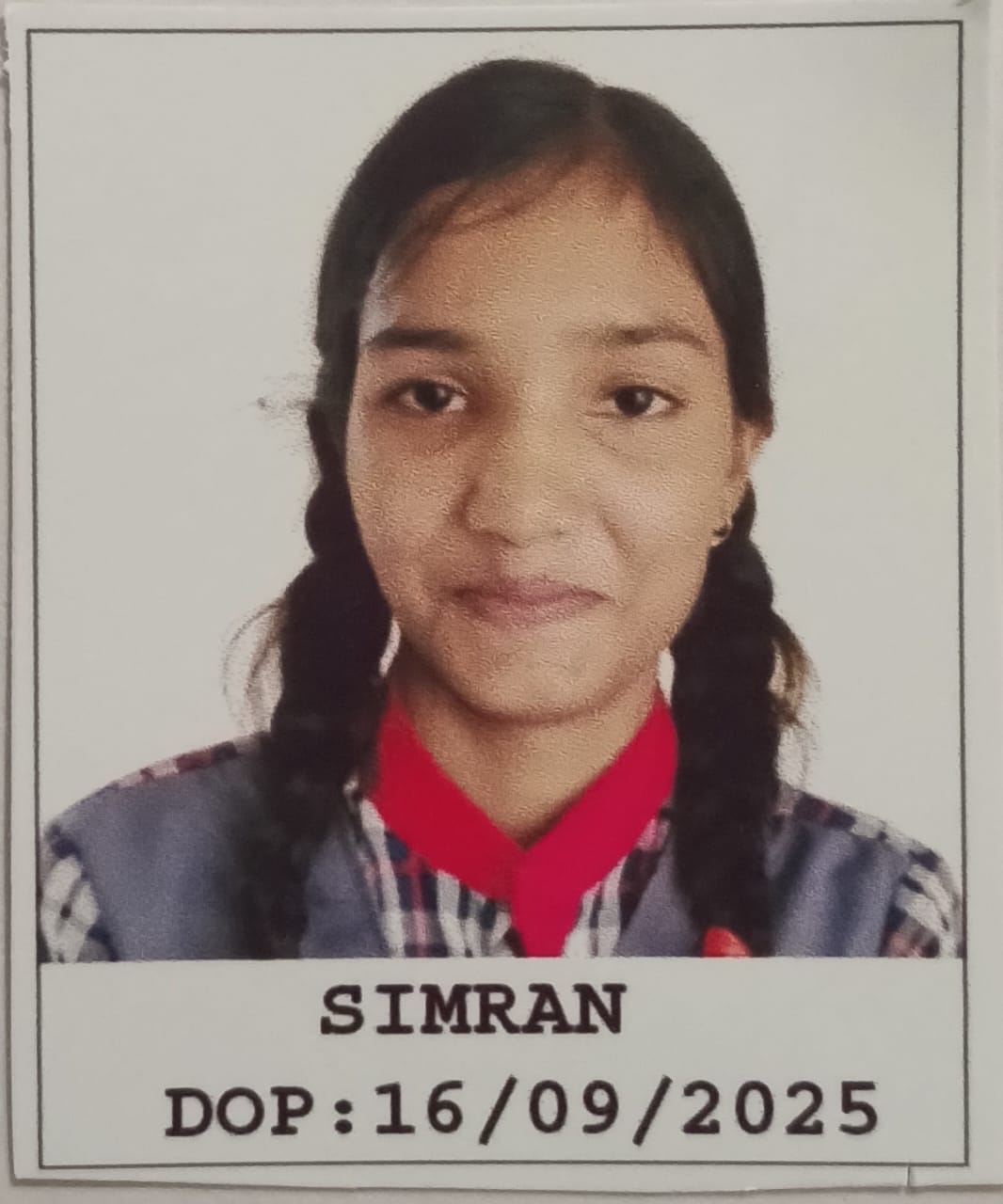 student name