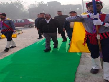 कलर पार्टी द्वारा स्वागत