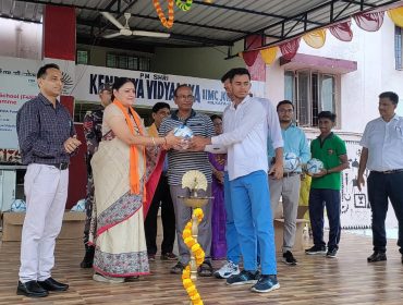 FOOTBALL DISTRIBUTION BY MLA MADAM