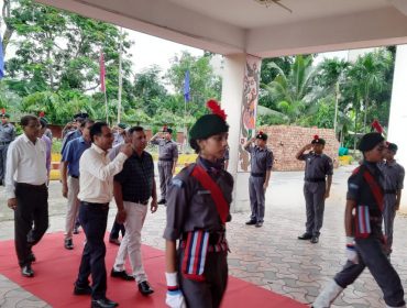 WELCOME BY NCC TROOP