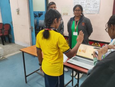 Students Explaining Projects