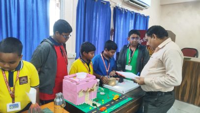 Judges Reviewing Projects