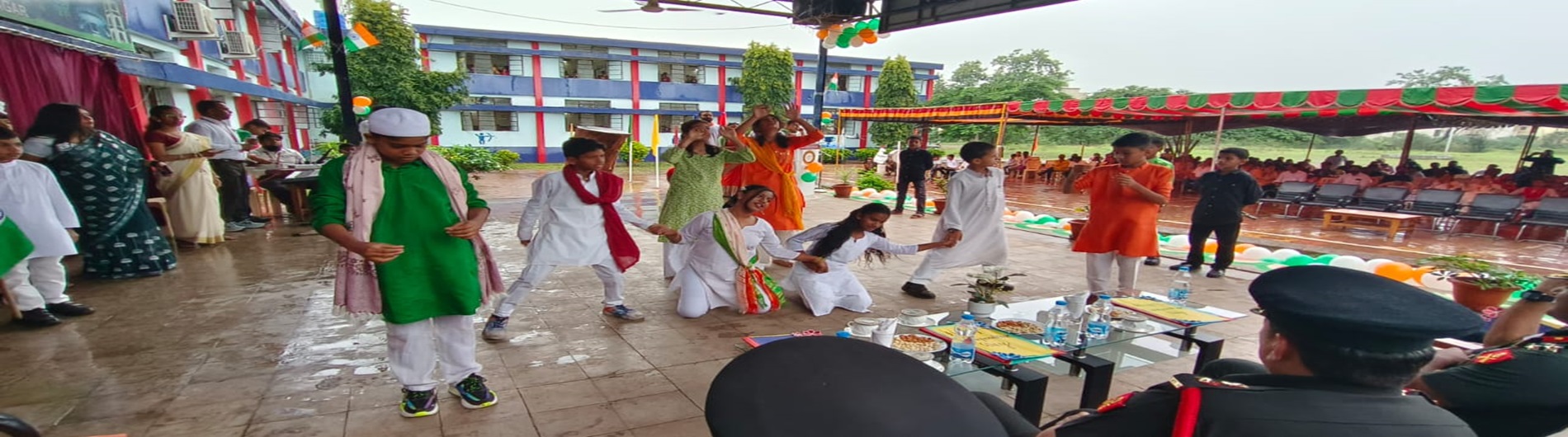 विद्यालय परिसर में 79 वे स्वतंत्रता दिवस समारोह का आयोजन किया गया
