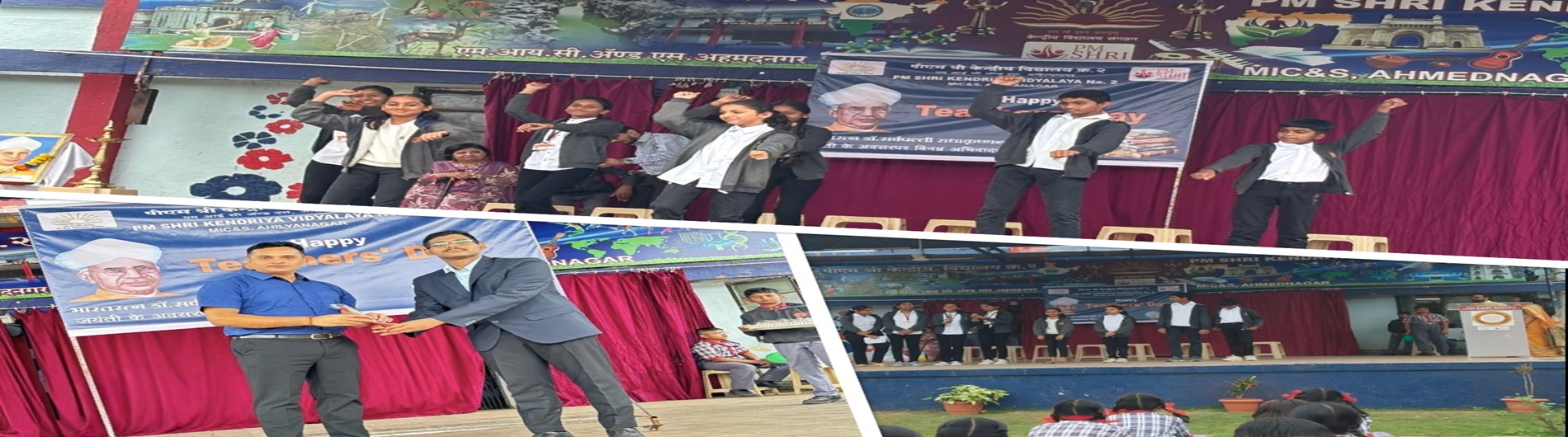 teachers day celebration in vidyalaya premises