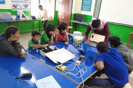 Students performing ATAL activities in the vidyalaya