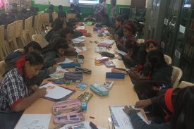 Library activities in the vidyalaya