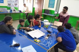 Students performing ATAL activities in the vidyalaya