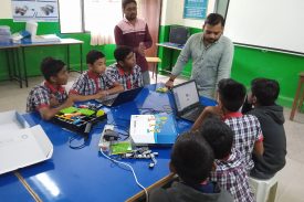 Students performing ATAL activities in the vidyalaya