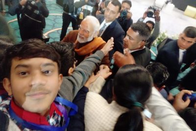 VIVEK with pm MODI ji