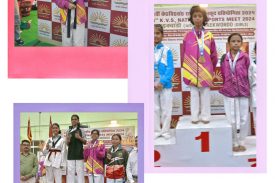 Prerna of class 6 got Gold in KV Nationals