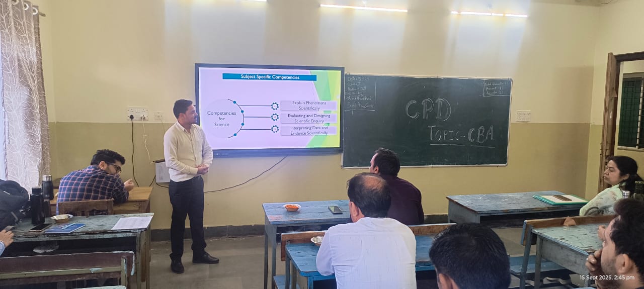 IN-HOUSE TRAINING TO THE TEACHERS