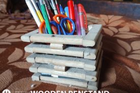 WOODEN PENSTAND