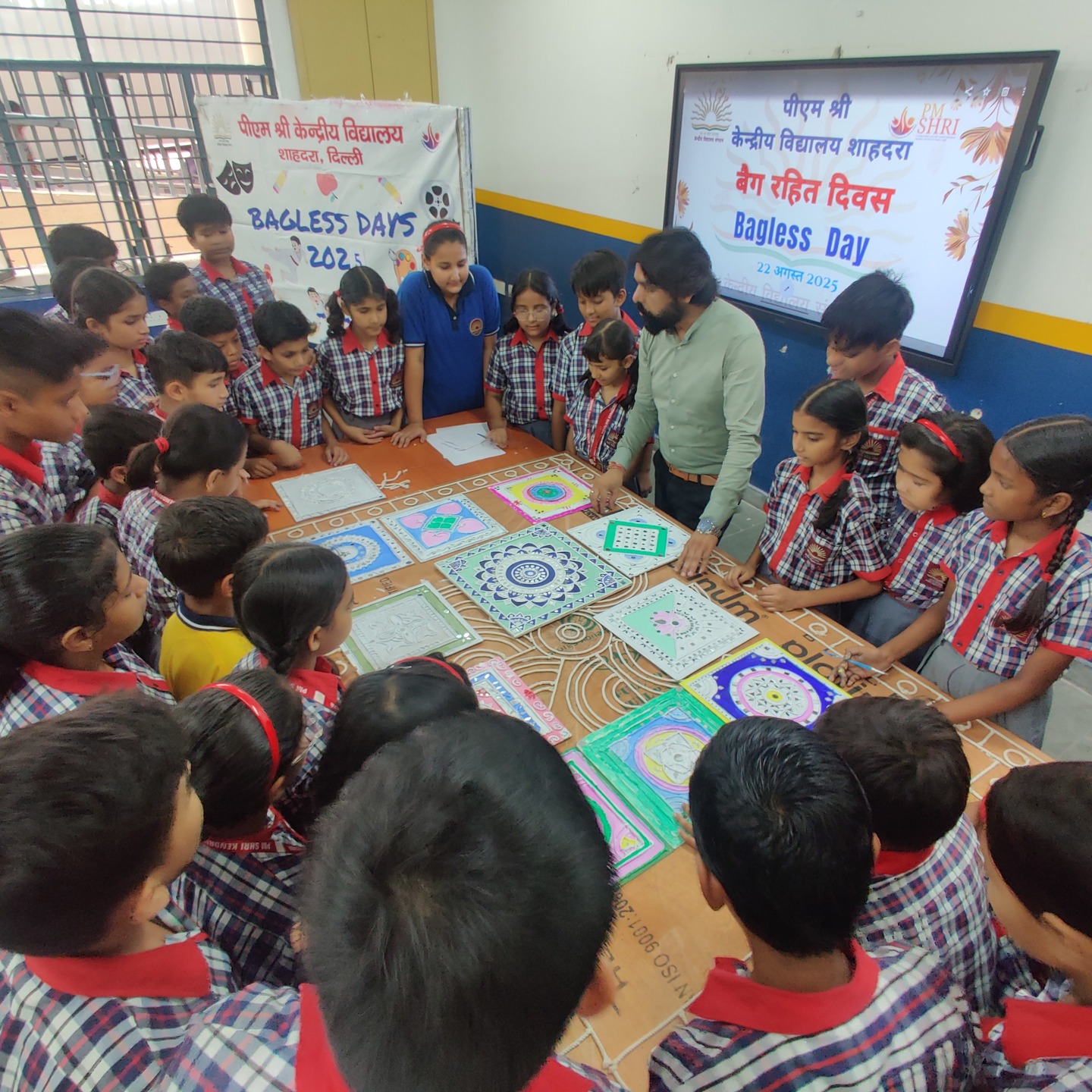 Activities by the students under Bagless day