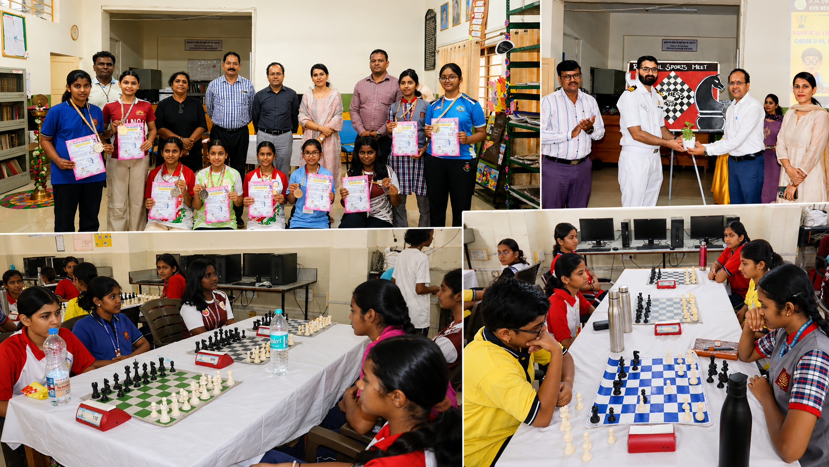 K.V.S. REGIONAL SPORTS MEET MUMBAI REGION CHESS GIRLS UNDER (14,17,19)