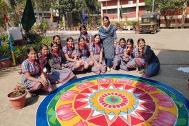 Welcome rangoli paintings