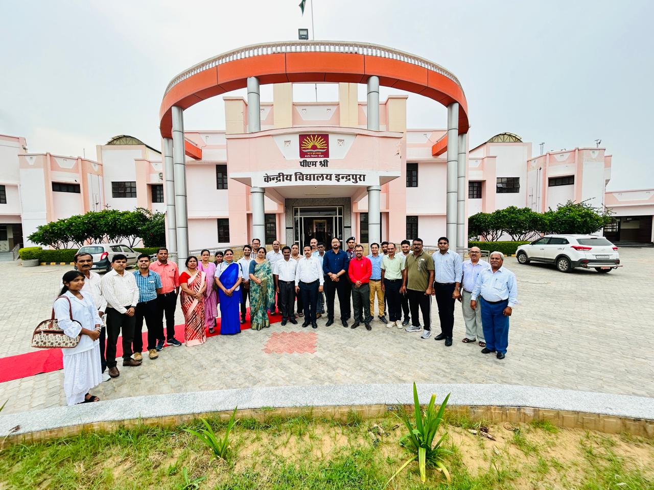 Staff Photo on the day of Panel Inspection headed by Sh Madho Singhji Asstt Comm KVS RO Jaipur