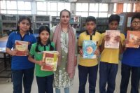 teacher with students