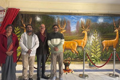 high relief mural painting inaugrated by DC Sir