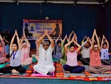 Yoga Day teachers participated with students