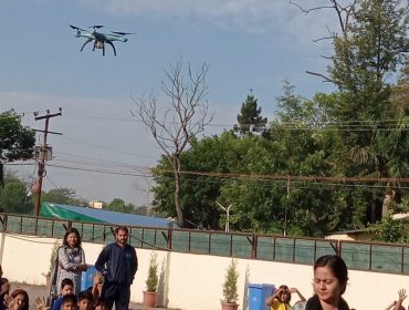 Drone- by students in assembly