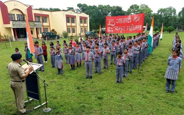 Flag march