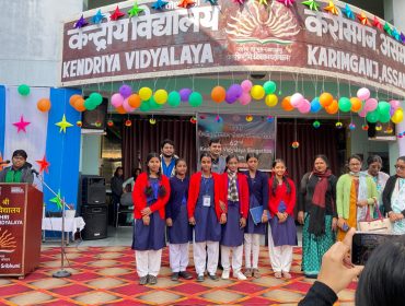 KVS Foundation Day with students