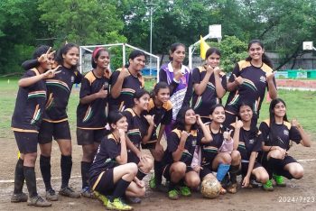 KV ONGC Panvel Girls Football Team in Regional Sports Meet