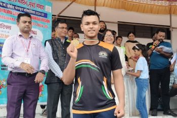 Subhashish of class XI secured Gold Medal in Javelin in 53rd Regional Sports Meet