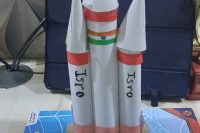 model of Chandrayan 3 on National Space day