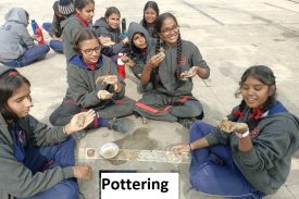 Students learned to pottery making