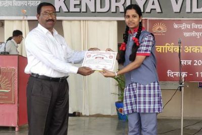 Ms. Harshita , class 12 , received All India letter writing competition award.