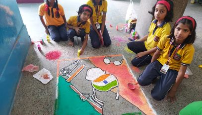 Rangoli by primary classes