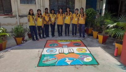 Rangoli by Secondary classes