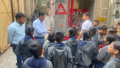 Police and fire station visit