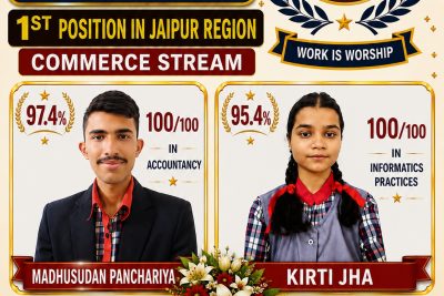 1ST POSITION IN JAIPUR REGION