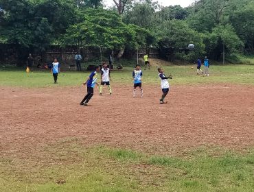 Football Match going on